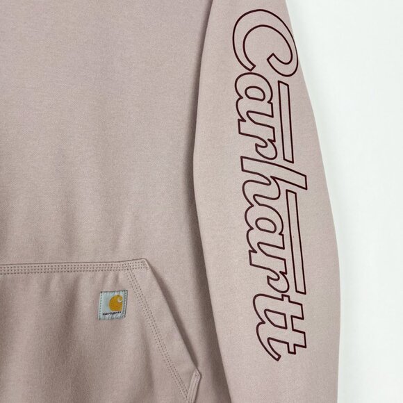 Carhartt Sweatshirt Women's XL Graphic Mink Rain Defender Midweight Relaxed Fit - Picture 4 of 14